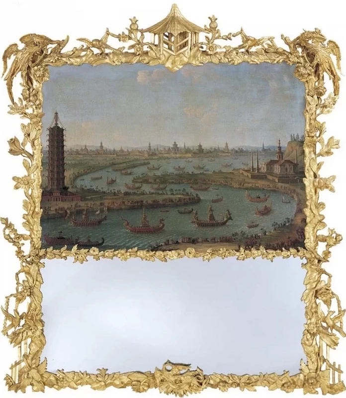Capriccio del fiume Menam con l'ambasciatore di Francia